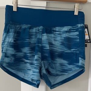 Under Armour Teal and Navy Women's Athletic Shorts. Size small. New with tags.